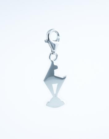 Chamois charm with lobster clasp