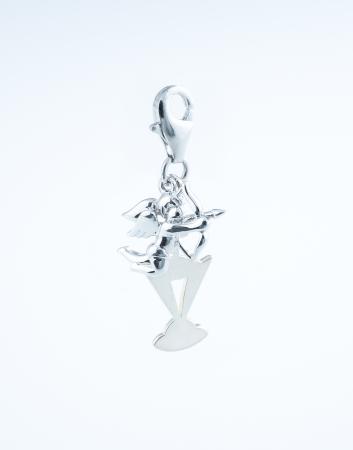 Cupid charm with lobster clasp